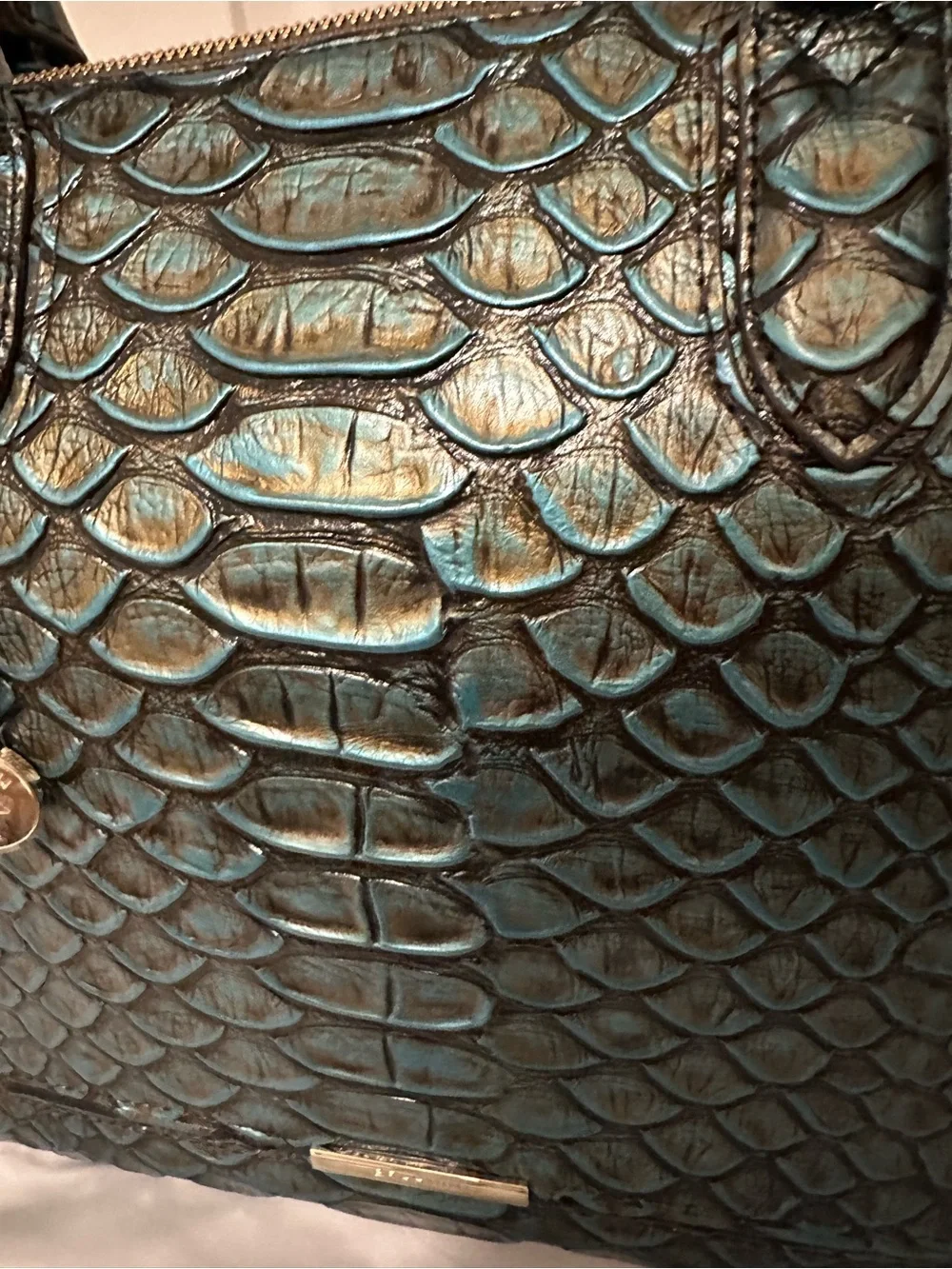 Brahmin Bird of Paradise Brasilia Large Caroline Leather Satchel